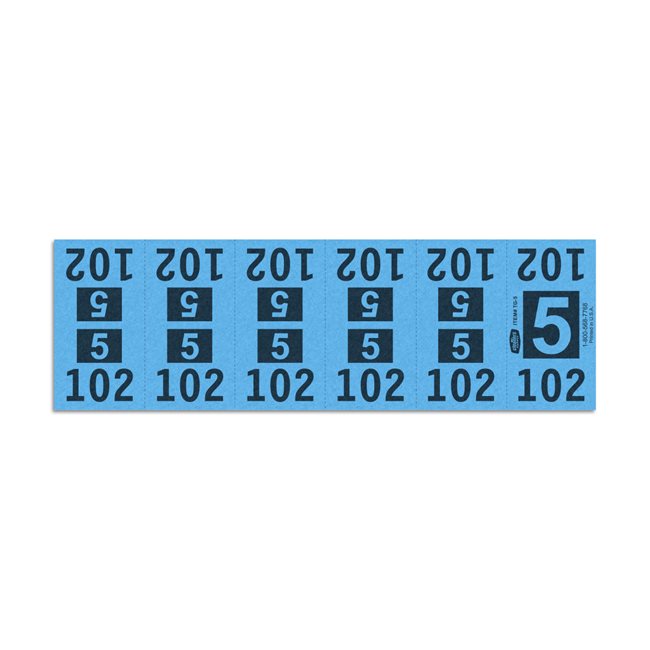 Etiquetas - Tickets Numerados - CLNR - #5 Azul 6000/1 - Und | E Arturo