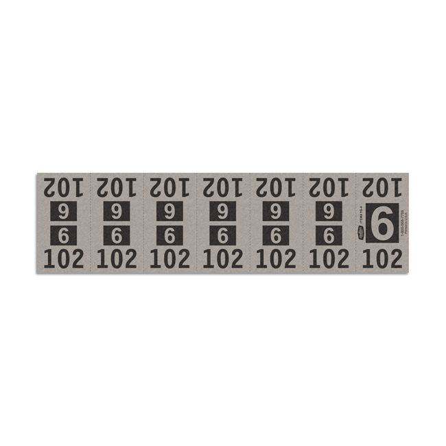 Etiquetas - Tickets Numerados  - CLEANER SUPPLY - #6 Gris - Und