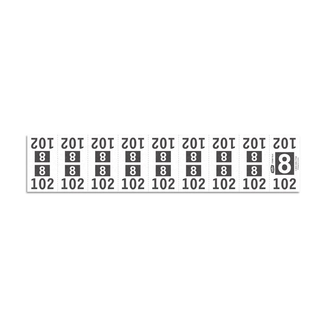 Etiquetas - Tickets Numerados - CLEANER SUPPLY - #8 Blanco - Und
