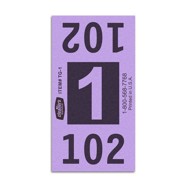 Etiquetas - Tickets Numerados  - CLNR - #1 Morado 2000/1 - Und