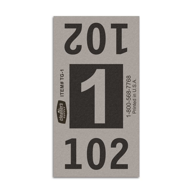 Etiquetas - Tickets Numerados  - CLNR - #1 Gris 2000/1 - Und