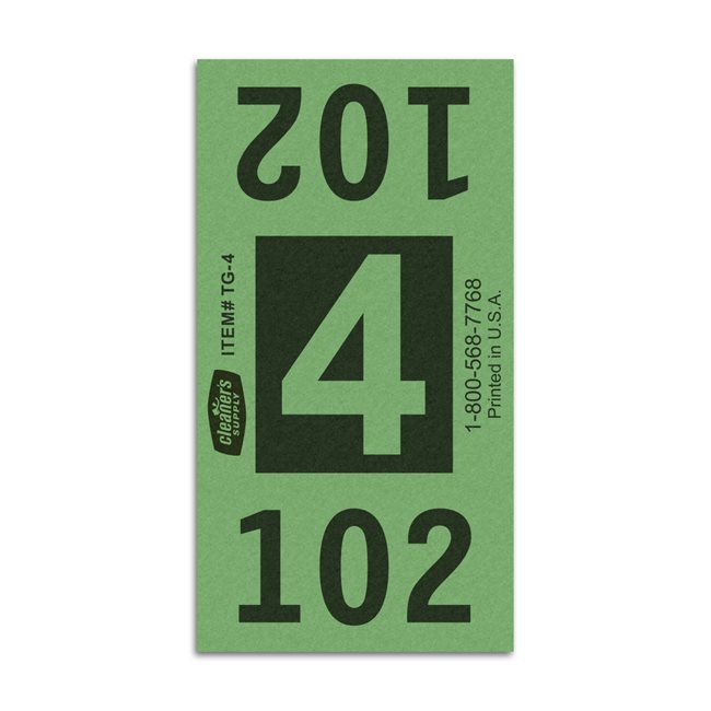 Etiquetas - Tickets Numerados  - CLNR - #4 Verde 5000/1 - Und