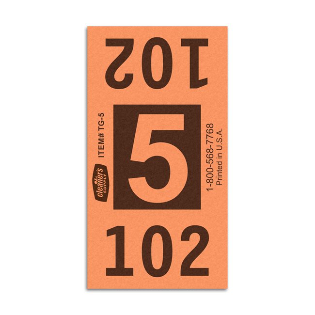 Etiquetas - Tickets Numerados  - CLNR - #5 Naranja 6000/1 - Und