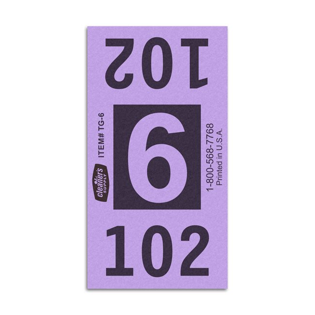 Etiquetas - Tickets Numerados  - CLNR - #6 Morado 7000/1 - Und