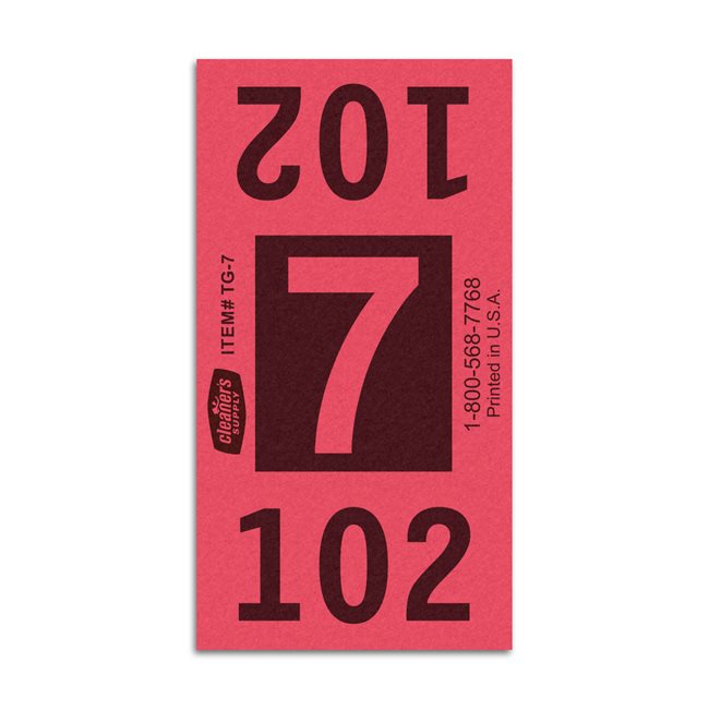 Etiquetas - Tickets Numerados  - CLNR - #7 Rojo 8000/1 - Und