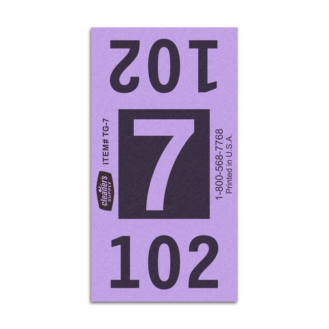 Etiquetas - Tickets Numerados  - CLNR - #7 Morado 8000/1 - Und