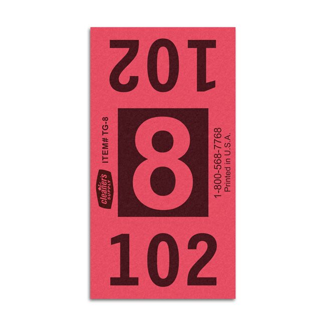 Etiquetas - Tickets Numerados  - CLNR - #8 Rojo 9000/1 - Und