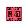Etiquetas - Tickets Numerados  - CLEANER SUPPLY - #1 Rojo 1000/1 - Und