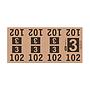 Etiquetas - Tickets Numerados  - CLEANER SUPPLY - #3 Marron 1000/1 - Und