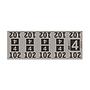 Etiquetas - Tickets Numerados  - CLEANER SUPPLY - #4 Gris 1000/1 - Und