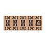 Etiquetas - Tickets Numerados  - CLEANER SUPPLY - #4 Marron (1,000/BOX - TAN) - Und