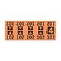 Etiquetas - Tickets Numerados  - CLEANER SUPPLY - #4 Naranja 1000/1 - Und