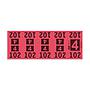Etiquetas - Tickets Numerados  - CLEANER SUPPLY - #4 Rojo 1000/1 - Und
