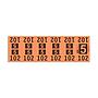 Etiquetas - Tickets Numerados  - CLEANER SUPPLY - #5 Naranja - Und