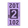 Etiquetas - Tickets Numerados  - CLNR - #2 Morado 3000/1 - Und