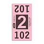 Etiquetas - Tickets Numerados  - CLNR - #2 Rosado 3000/1 - Und