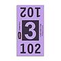 Etiquetas - Tickets Numerados  - CLNR - #3 Morado 4000/1 - Und