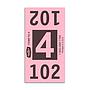 Etiquetas - Tickets Numerados  - CLNR - #4 Rosado 5000/1 - Und