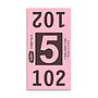 Etiquetas - Tickets Numerados  - CLNR - #5 Rosado 6000/1 - Und