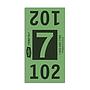 Etiquetas - Tickets Numerados  - CLNR - #7 Verde 8000/1 - Und