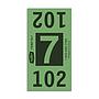 Etiquetas - Tickets Numerados  - CLNR - #7 Verde 8000/1 - Und