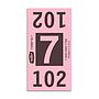 Etiquetas - Tickets Numerados  - CLNR - #7 Rosado 8000/1 - Und