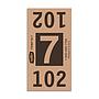 Etiquetas - Tickets Numerados  - CLNR - #7 Marron 8000/1 - Und